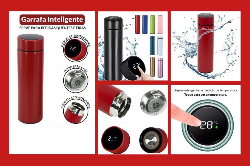 características e beneficios da garrafa digital inteligente